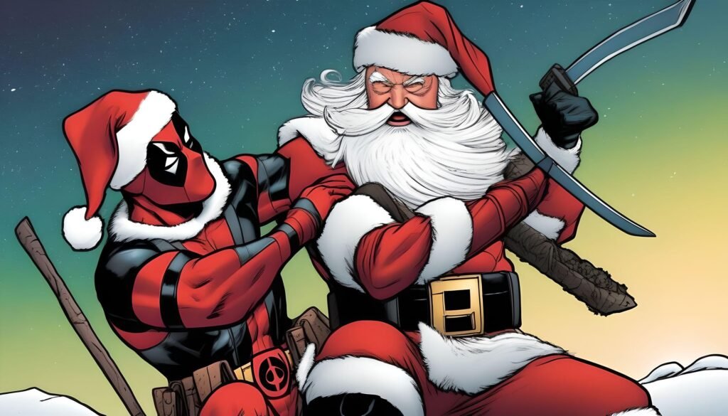 Santa and deadpool