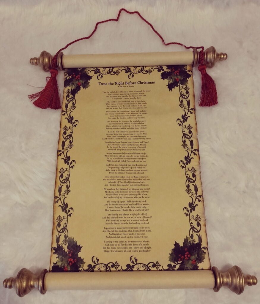 Twas The Night Before Christmas Scroll